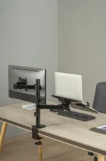 MA-DA-03 Gembird Podesivi stoni drzac za monitor tilt, 17-32 max.9kg + nosac za laptop - Slika 4