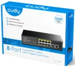 Cudy GS1010P gigabitni PoE+ svič, 8 PoE + 2 uplink - Slika 4