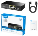 Cudy GS1010P gigabitni PoE+ svič, 8 PoE + 2 uplink