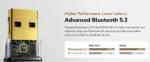 Cudy BU530 nano USB Bluetooth 5.3 adapter - Slika 5