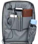 Gembird Ranac poslovni Sivi za laptop 15,6inc 41x30x15cm USB konektor, 950g (NCC-15-KLB012) - Slika 3