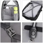 Gembird Ranac poslovni Sivi za laptop 15,6inc 41x30x15cm USB konektor, 950g (NCC-15-KLB012) - Slika 6