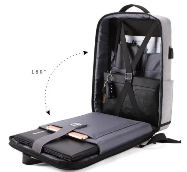 Gembird Ranac za laptop 15,6inc 42x30x12cm, USB konektor, brava za zakljucavanje, 800g (NCC-15-KLB022)