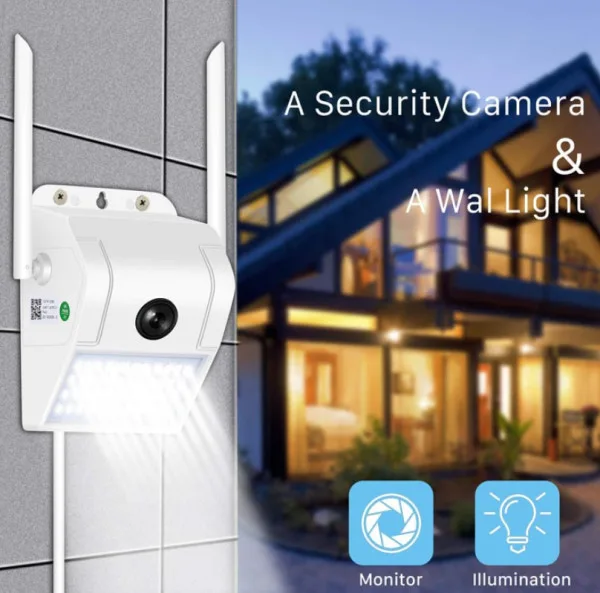 GMB kamera 5 mpix microSD iCSee xmeye pro app Two-way voice Garden Lamp ip66* (CAM-IP5MP-EP48)