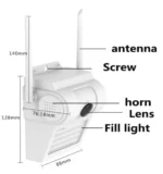 GMB kamera 5 mpix microSD iCSee xmeye pro app Two-way voice Garden Lamp ip66* (CAM-IP5MP-EP48) - Slika 6