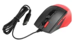 AIR A4Tech Fstyler opticki miš 125-1000Hz/1000-2400Dpi, 108mm, Silent, 7-but, USB, Red/blk (A4-FM45S) - Slika 5