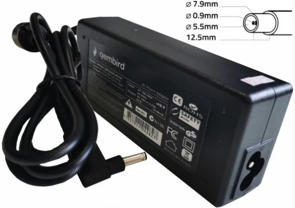 NPA90-200-4500 (IB06) Gembird punjač za laptop 90W-20V-4.5A, 7.9x5.5mm yellow PIN