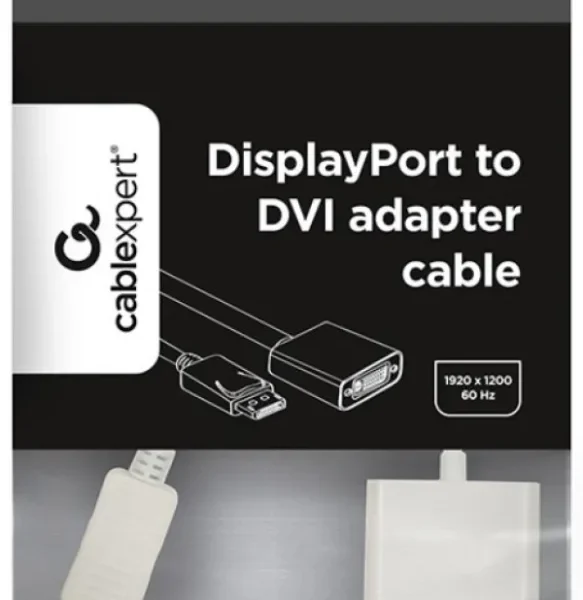 Gembird DisplayPort v1 to HDMI adapter cable, white FO (A-DPM-HDMIF-002-W)
