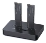Gembird Desktop doking stanica sa dva USB Type-C M.2 NVME (i SATA) SSD ureðaja, crna (DD2-U3M2) - Slika 2