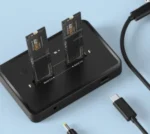 Gembird Desktop doking stanica sa dva USB Type-C M.2 NVME (i SATA) SSD ureðaja, crna (DD2-U3M2) - Slika 3