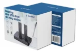 Gembird Desktop doking stanica sa dva USB Type-C M.2 NVME (i SATA) SSD ureðaja, crna (DD2-U3M2)