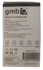 JPD-PS5 Grey-White PC/PS5 Gembird Bezicni gamepad sa vibracijom, zvucnik, 3,5mm, touchpad, trigger - Slika 2