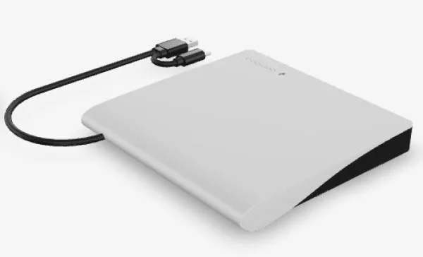 Gembird eksterni USB CD/DVD drive Čitač-rezac, USB 3.1 + USB-C, black-white (DVD-USB-031-BW)