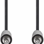 CAGB22000BK20 Stereo audio kabl, 3,5 mm muški, Niklovani, 2,00 m, Crni
