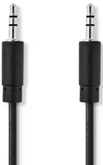 CAGB22000BK20 Stereo audio kabl, 3,5 mm muški, Niklovani, 2,00 m, Crni – slika 3