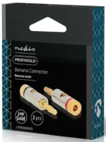 CATB26900GD, Banana konektor, Ravni, Muški, Pozlaceni, Prečnik kablovskog ulaza: 3,0 mm, 2kom – slika 6