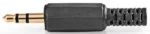 CAVC22900BKG Audio konektor, Ravni, Muški, Pozlaceni, Lemljenje, Prečnik ulaza: 4,0 mm,PVC, 1 kom – slika 2