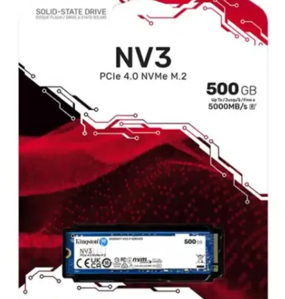 SSD M.2 NVME 500GB Kingston SNV3S/500G 5000MBs/3000MBs