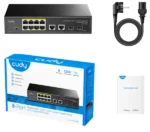 Cudy GS1010PS2 gigabitni PoE+ svič, 8 PoE + 2 uplink + 2 SFP - Slika 6