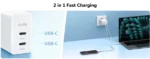 Cudy CH40_EU GaN punjač, 40 W, 2 USB-C - Slika 6
