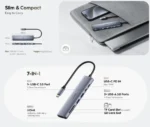 Cudy UH407 USB-C hub 7-u-1, HDMI 4K 60 Hz, SD/TF - Slika 6