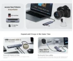 Cudy UH407 USB-C hub 7-u-1, HDMI 4K 60 Hz, SD/TF - Slika 4