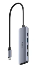 Cudy UH405 USB-C hub 5-u-1, HDMI 4K 30 Hz, PD 100 W