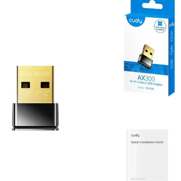Cudy WU300 AX300 nano USB Wi-Fi 6 adapter