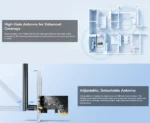 Cudy WE650 AC650 PCIe dual-band Wi-Fi adapter - Slika 3