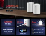 Cudy M3000 AX3000 Wi-Fi 6 mesh uređaj, 2,5G, 1 komad - Slika 6
