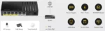 Cudy FS106P PoE+ svič, 4 PoE + 2 uplink, 36 W - Slika 2