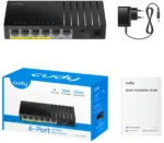 Cudy FS106P PoE+ svič, 4 PoE + 2 uplink, 36 W