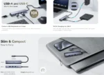 Cudy UH605 USB-C hub 5-u-1 sa gigabitnim LAN portom - Slika 5