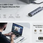 Cudy UH605 USB-C hub 5-u-1 sa gigabitnim LAN portom