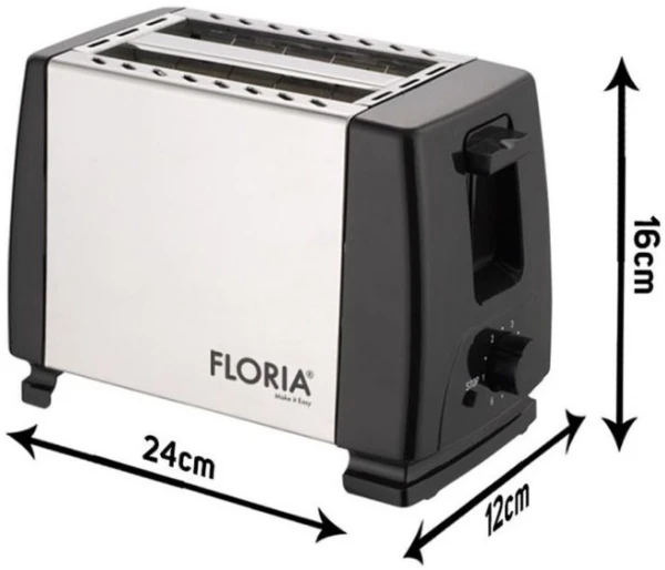 Zilan ZLN1840 Toster za hleb 700W, Sivi,7 nivoa grejanja