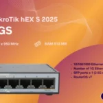 MikroTik Ruter E60iUGS hEX S, 5 x GB LAN/1 x WAN/2.5GbE SFP + USB3.