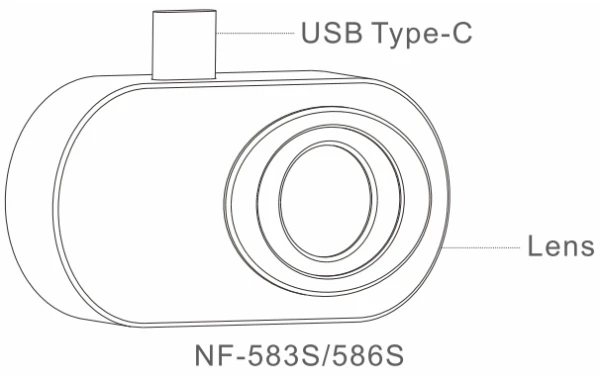 74389 Termalna kamera, noyafa nf-583s usb c
