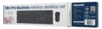 Gembird Slim Pro Business bežièni desktop set, crna, US raspored (KBS-WPS-01) - Slika 2