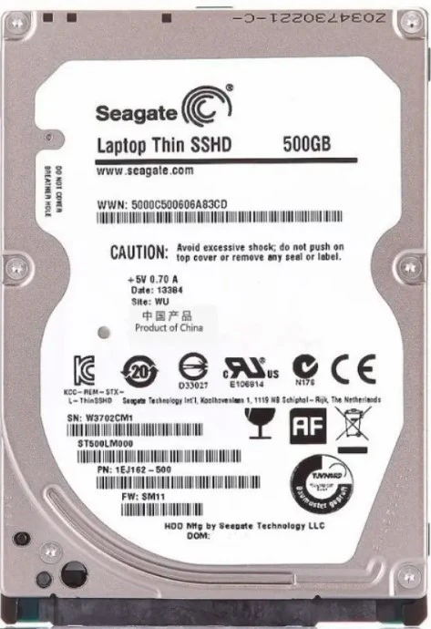 Hard disk 2.5" 500GB ST500LM000 SEAGATE Notebook thin 5400rpm 64mb Flash 8gb SATA3 7mm