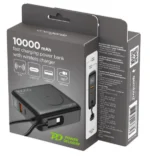 PB10-WPC15-LCD-01 Gembird 20 W prenosni punjaè sa brzim punjaèem i bežiènim punjaèem, 10000 mAh,crni - Slika 6