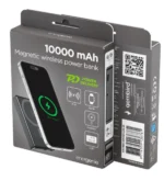 PB10-WPC15M-LCD-01 Gembird 15 W magnetni bežièni prenosni punjaè LCD, 10000 mAh, crni - Slika 4