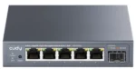 Cudy GS105ES1 upravljivi gigabitni svič, 5 RJ45 + 1 SFP