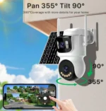 GMB kamera 4MP(2mp+2mp) H.265 Solar Camera, ICSEE App, 3.6mm, IP66 (CAM-IP4MP-TQ9-AOV-WiFi) - Slika 4