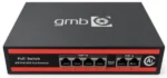 POE-FS1006P GMB Switch,IEEE802.3af/at, 4 PoE 10/100M, 2 UP-link 100/100M,52V 65W, 30W/PoE, VLAN 250m - Slika 2