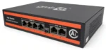 POE-FS1006P GMB Switch,IEEE802.3af/at, 4 PoE 10/100M, 2 UP-link 100/100M,52V 65W, 30W/PoE, VLAN 250m - Slika 3