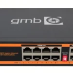 GMB Switch, IEEE802.3af/at, 8 PoE 100/1000M, 2 UP-Link 100/1000M +2 SFP port, 52V 150W (POE-GS1010PS2)