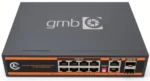 POE-GS1010PS2 GMB Switch, IEEE802.3af/at, 8 PoE 100/1000M, 2 UP-Link 100/1000M +2 SFP port, 52V 150W - Slika 2