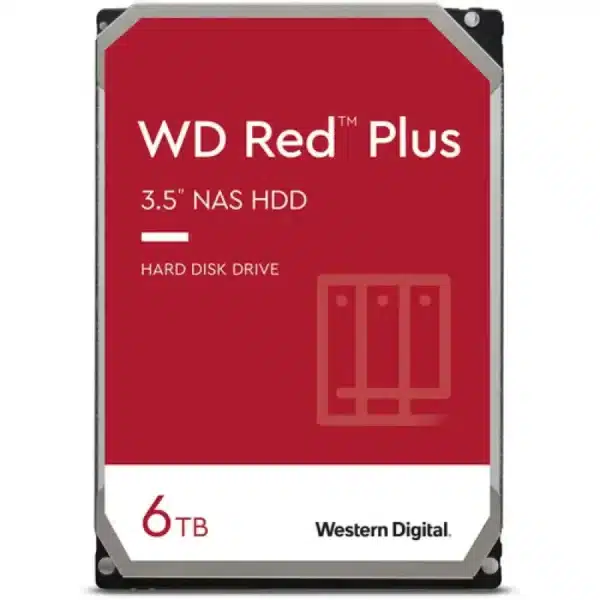Western Digital Red Plus WD60EFPX 6 TB HDD | 3,5 inča, SATA III