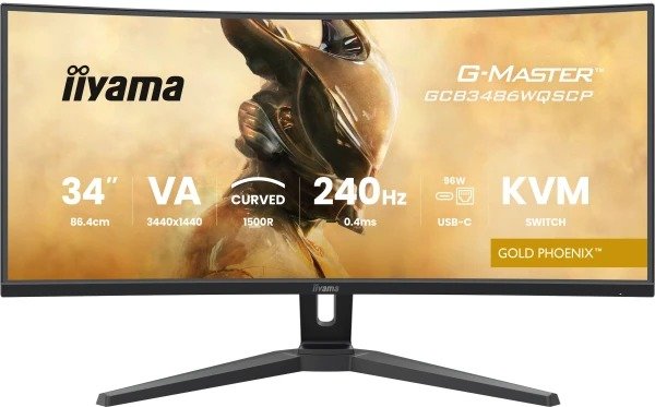 Iiyama G-Master GCB3486WQSCP-B1 Iiyama G-Master GCB3486WQSCP-B1 Red Eagle zakrivljeni monitor 34" UWQHD 240 Hz