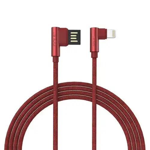 Iphone kabl 1m 90° GOLF GC-48m red